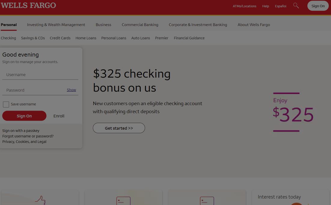 Wells Fargo – wellsfargo.com