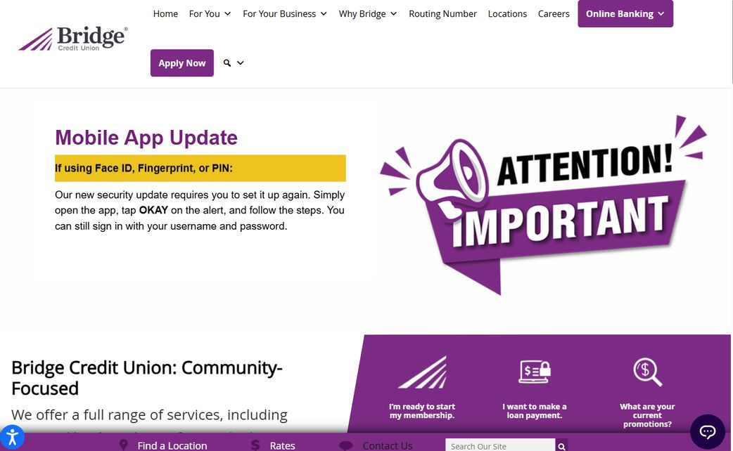 Bridge Credit Union – bridgecu.com
