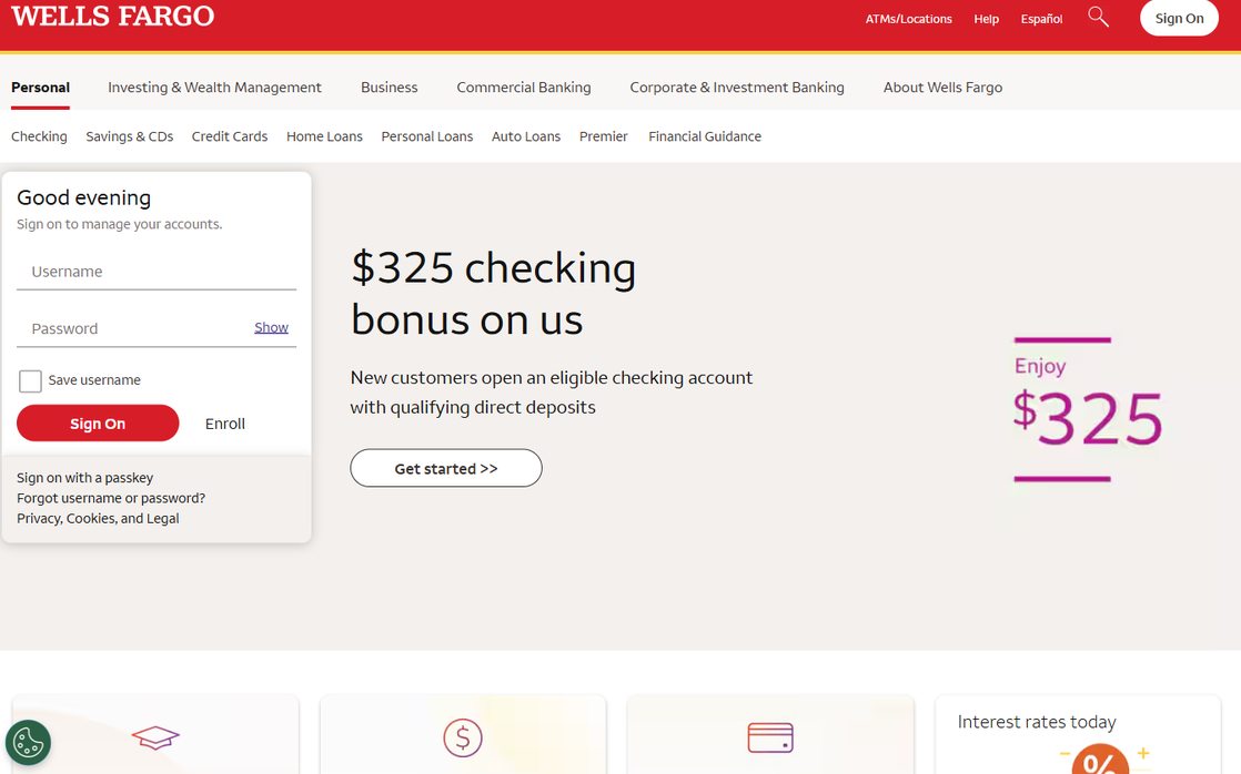 Wells Fargo – wellsfargo.com